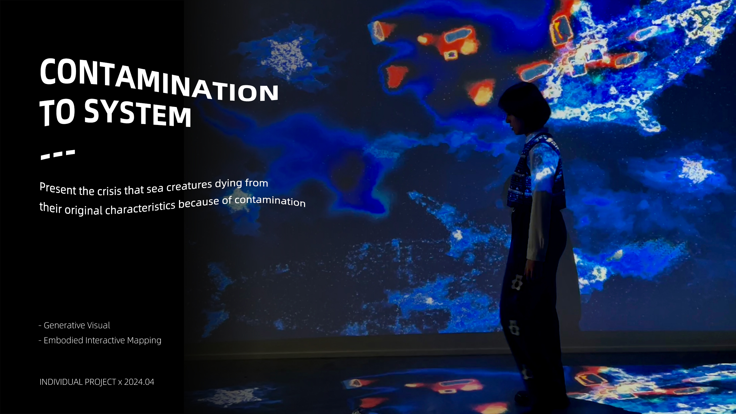 An Embodied Interactive Mapping with Real-time Generative Visual